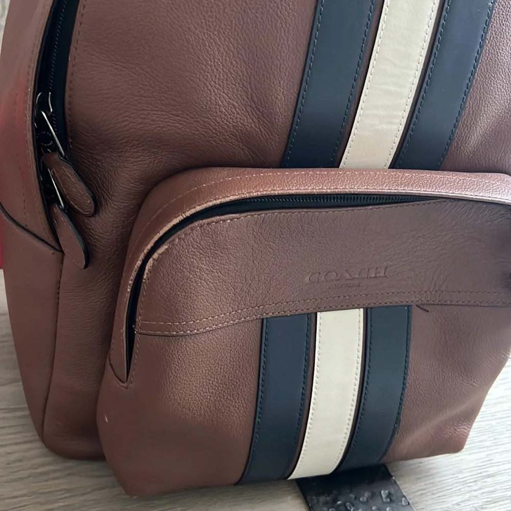 Men’s Coach Houston Backpack with Varsity Stipe - Picture 7 of 12